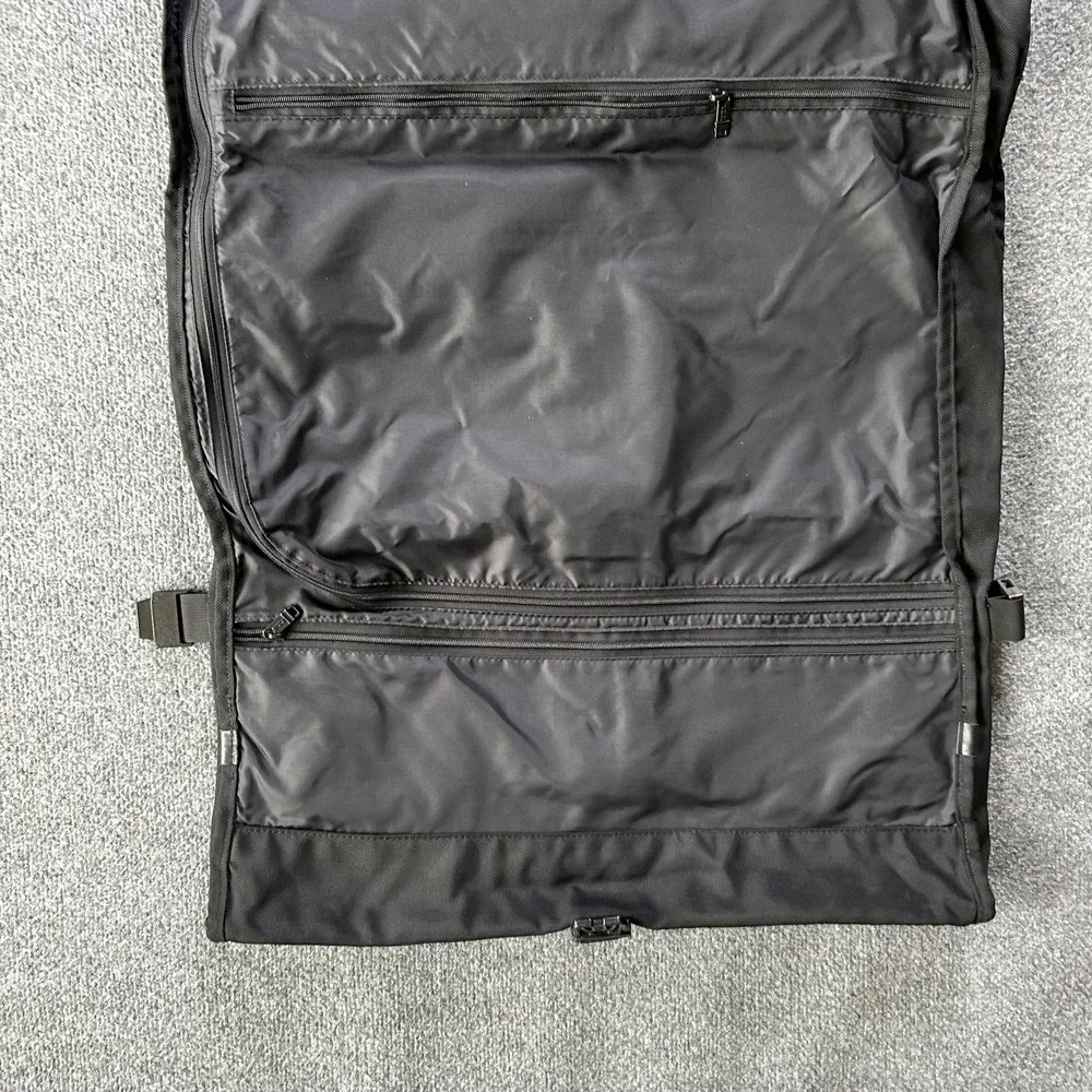 Tumi Garment Bag‎ Black Ballistic Nylon Travel Suit Carrier Soft Case Luggage